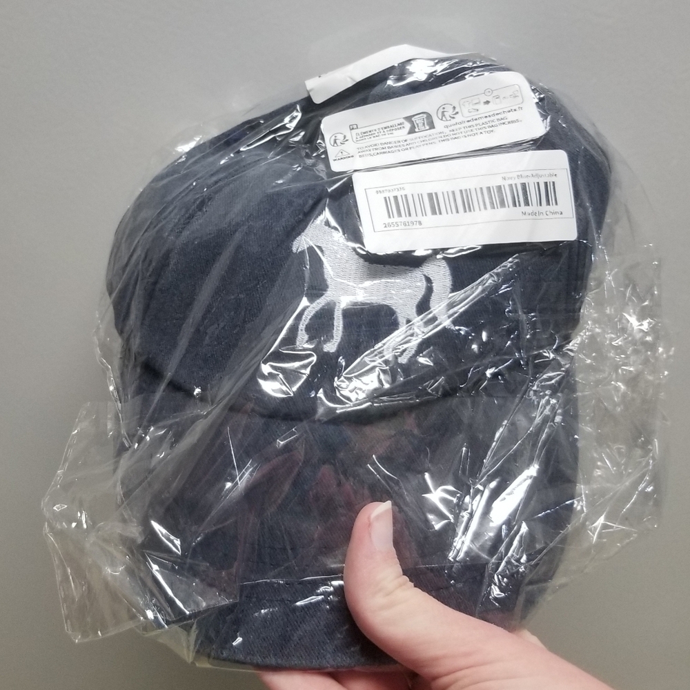 NIB blue and white horse baseball cap